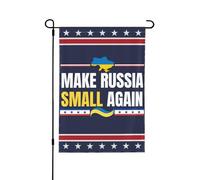 Drapeau de jardin « Rendez la Russie petite à nouveau » 28 x 40 - Drapeau de jardin (sans mât, double face)