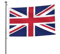 Drapeau de jardin résistant aux intempéries avec 2 œillets en laiton - Drapeau britannique pour la plage et l'extérieur de la maison