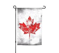 Drapeau de jardin rétro du Canada 30,5 x 45,7 cm. Décoration extérieure lumineuse double face apporte un peu de plaisir à votre jardin.