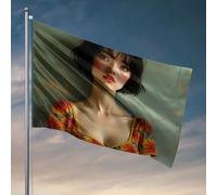 Drapeau de jardin - Robe florale amusante avec tournesols vibrants - Drapeaux cool pour chambre - Cadeaux amusants pour patron (30 x 45 cm)