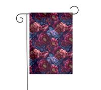 Drapeau de jardin romantique floral bohème esthétique 30 x 45 cm vertical double face ferme vacances décorations extérieures drapeau de cour