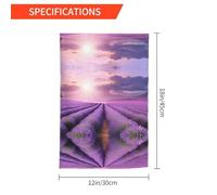 Drapeau de jardin romantique violet lavande 30,5 x 45,7 cm - Drapeau décoratif en polyester imprimé double face durable pour cour, terrasse et balcon