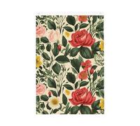 Drapeau de jardin rose bienvenue 61 x 91 cm double face ne se décolore pas pour maison, cour, cour, porche, pelouse, décoration extérieure