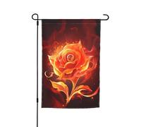 Drapeau de jardin rose flamme 30,5 x 45,7 cm double face printemps été décoratif bannière drapeau de cour petit drapeau saisonnier vacances décoration extérieure