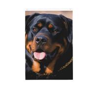 Drapeau de jardin Rottweiler - Motif chien - 6 x 91 cm - Double face - Ne se décolore pas - Toile de fond pour photo - Bannière pour cour, porche, pelouse, décoration extérieure