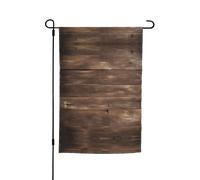 Drapeau de jardin rustique avec impression bois ancienne grange pour jardin, villa pour extérieur, cour, maison, extérieur, terrasse, pelouse