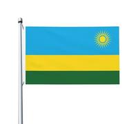 Drapeau De Jardin Rwanda Drapeau De Cour Pour Dortoirs | 150X90Cm Drapeaux Suspendre Résistant Drapeaux De Maison Pour Vacances Clubs Drapeau Maison