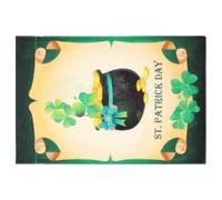 Drapeau de Jardin Saint Patrick Imprimé en Lin, Bannière Décorative | Double Face, Usage Jardin et Arrière Cour, Accessoire Photo, Style Créatif