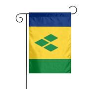 Drapeau de jardin Saint Vincent Grenadines 30 x 45 cm Vertical double face Ferme Vacances