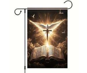 Drapeau De Jardin Sainte Bible Bannière Durable Décoratif 30X45Cm Drapeau Pour Porte Ferme