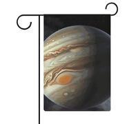Drapeau de jardin saisonnier (47 x 32 cm) double face Jupiter Paysage imprimé quatre saisons pour décoration extérieure de cour de ferme, vacances, jardin