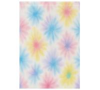 Drapeau de jardin saisonnier aquarelle pastel Tie Dye pour terrasse, pelouse, vacances, décoration d'intérieur, jolis drapeaux de cour double face, 71,1 x 101,6 cm
