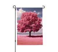 Drapeau de jardin saisonnier - Beau arbre - Petit drapeau de cour pour l'extérieur de la ferme saisonnière - Drapeau floral - Décoration extérieure - Drapeau de maison de vacances - 71,1 x 101,6 cm