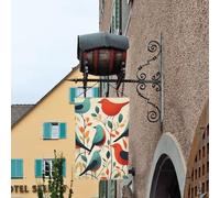 Drapeau de jardin saisonnier double face 12 x 18 po Volée d'oiseaux Petit s pour l'extérieur Décoration florale de ferme saisonnière Drapeau de maison de vacances