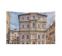 Drapeau de jardin saisonnier - Drapeaux de cour italiens imprimés de petites villes - Drapeaux décoratifs pour intérieur et extérieur