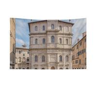 Drapeau de jardin saisonnier - Drapeaux de cour italiens imprimés de petites villes - Drapeaux décoratifs pour intérieur et extérieur