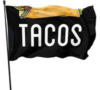 Drapeau de jardin saisonnier I Love Mexican Tacos, drapeau de démonstration 0,9 x 1,5 m décorations pour la maison en plein air