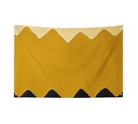 Drapeau de jardin saisonnier - Jaune moutarde et noir - Drapeaux décoratifs pour intérieur et extérieur