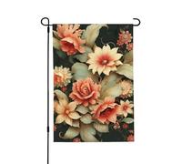 Drapeau de jardin saisonnier - Petits drapeaux de cour décoratifs pour l'extérieur de la ferme saisonnière - Drapeau floral de cour - Décoration extérieure - Drapeau de maison de vacances - 31,8 x