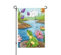 Drapeau de jardin saisonnier pour étang et fête - Petit drapeau de cour pour l'extérieur de la ferme saisonnière - Drapeau floral - Décoration extérieure - Drapeau de maison de vacances - 31,8 x 45,7