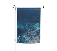 Drapeau de jardin Sea Seen From The Top - 30,5 x 45,7 cm - Double face - Printemps - Été - Décoration de cour - Petit drapeau saisonnier - Décoration extérieure