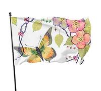 Drapeau de jardin secret de 0,9 x 1,5 m, bannière de sports de plein air, drapeau de cour en polyester résistant à la décoloration avec 2 œillets en laiton pour décoration intérieure et extérieure