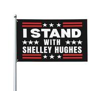 Drapeau de jardin Shelley Hughes candidate au poste de gouverneure de l'Alaska pour l'élection de 2026 ; banni