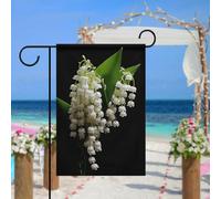 Drapeau de jardin « Some Lilies of the Valley » pour extérieur, 30,5 x 45,7 cm, drapeau de jardin printemps été drapeau de jardin double face pour terrasse, pelouse, cour