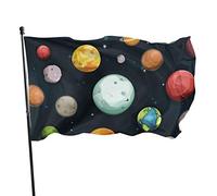 Drapeau de jardin Space Planet Yard House Décoration extérieure Drapeaux Bannières pour Patio Pelouse 0,9 x 1,5 m