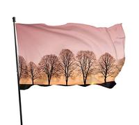 Drapeau de jardin Sunshine and Trees Yard House Outdoor Decoration Flags Banners for Patio Lawn 3x5 Ft