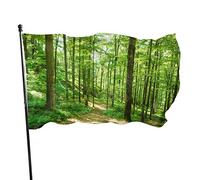 Drapeau de jardin Sunshine Forest Yard House Décoration extérieure Drapeaux Bannières pour Patio Pelouse 0,9 x 1,5 m