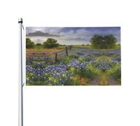 Drapeau de jardin Texas Bluebonnets - 90 x 150 cm - Ne se décolore pas - Double face - Bannière d'extérieur pour cour, porche, pelouse