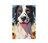 Drapeau de jardin « The Dog Race » - 61 x 91 cm - Double face - Ne se décolore pas - Toile de fond pour photo - Bannière pour cour, porche, pelouse, décoration extérieure