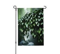 Drapeau de jardin « The Ivy of the Mysterious River Spring » - Drapeaux de cour vibrants pour l'extérieur, décoration extérieure printanière parfaite et décorations de cour de Pâques