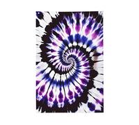 Drapeau de jardin tie-dye rose et noir 60 x 90 cm, bannière décorative pour pelouse et terrasse, intérieur et extérieur.