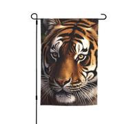 Drapeau de jardin tigre du Bengale, 30,5 x 45,7 cm, double face, printemps été, bannière décorative pour cour, petit drapeau saisonnier pour les vacances, décoration extérieure