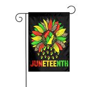 Drapeau de jardin « Tournesol Fist » Juneteenth, Mois de l'histoire des Noirs, 30,5 x 45,7 cm, double face, pour extérieur, bannières de bienvenue, drapeau de vacances pour décoration de fête ou de j