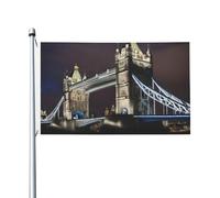 Drapeau de jardin Tower Bridge In London imprimé pour l'extérieur 0,9 x 1,5 m
