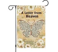 Drapeau De Jardin Un Mémorial Du Cimetière A Letter From Heaven Commémorez Le Cimetière Butterfly Pour La Tombe Pride Flag Premium Drapeau De Bienvenue Amusante Garden Flag Pour Home 30X45Cm