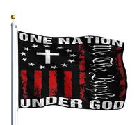 Drapeau De Jardin Une nation sous Dieu, fête patriotique du 4 Drapeau