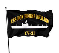 Drapeau de Jardin Uss Bon Homme Richard Cva 31 Drapeaux 90X150cm