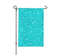 Drapeau de jardin vert ombré pailleté double face, petit drapeau pour cour, adapté à l'extérieur ou au jardin, décoration de patio, 45,7 x 30,5 cm