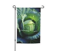 Drapeau de jardin vertical double face 30,5 x 45,7 cm - Chou lumineux - Pour les vacances saisonnières - Décoration extérieure