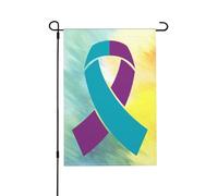 Drapeau de jardin vertical double face 30 x 45 cm (12 x 18 pouces) pour la prévention du suicide, décoration murale ou de chambre, bannière de bienvenue