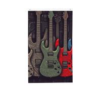 Drapeau de jardin vertical double face avec motif guitare - 91 x 152 cm - Drapeau de jardin - Drapeau amusant - Décoration de maison - Drapeaux de jardin à suspendre au mur