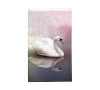 Drapeau de jardin vertical double face en forme de cygne blanc de 0,9 x 1,5 m, drapeau de jardin pour extérieur, cour, maison, bannière de fête, décoration d'intérieur, drapeaux de jardin à suspendre