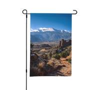 Drapeau de jardin vertical double face en toile de jute - 30,5 x 71,1 cm - Drapeau de jardin du Colorado - Résistant aux intempéries - Pour décorations extérieures de cour, pelouse, terrasse