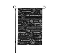 Drapeau de jardin vertical double face en toile de jute - 30,5 x 71,1 cm - Drapeau de jardin surnaturel résistant aux intempéries - Drapeaux de bienvenue pour décorations extérieures de cour, pelouse