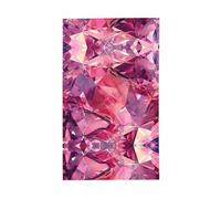 Drapeau de jardin vertical imprimé diamant rouge sur un seul côté pour décoration de fête