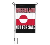 Drapeau de jardin, vibrant double face, 90 x 150 cm, drapeau de jardin Groenland n'est pas F ou vente, bannière imprimée double face en polyester, polyvalence multi-emplacements, pour maison, terrasse